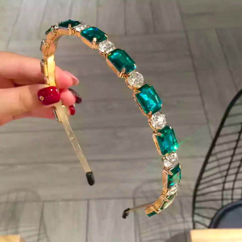 Sparkly Emerald Headband 💎